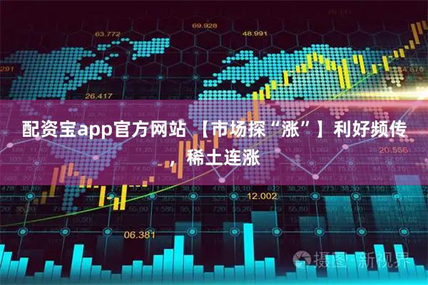 配资宝app官方网站 【市场探“涨”】利好频传，稀土连涨